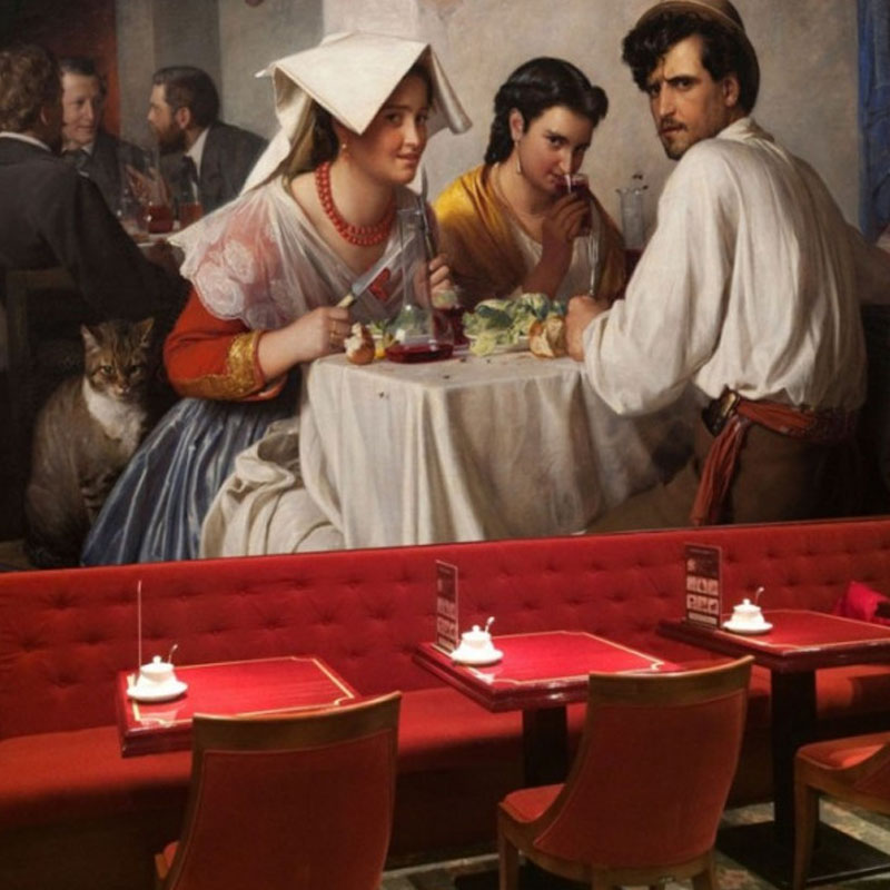 Ταπετσαρία Διάσημων Ζωγράφων Carl Bloch Αναγεννησιακό γεύμα